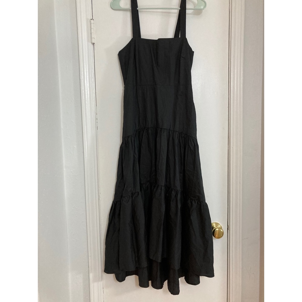 BANANA REPUBLIC tiered poplin maxi dress